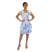 Φόρεμα κοντό βαμβακερό rayon με μανίκια
